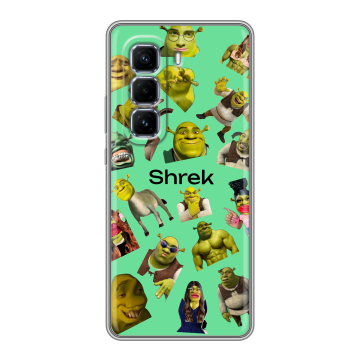 Силиконовый чехол на Infinix Hot 50 Pro Plus с принтом Шрек Shrek