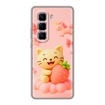 Силиконовый чехол на Infinix Hot 50 Pro Plus с принтом для девочек