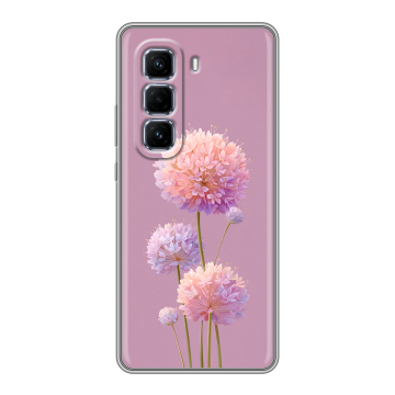 Силиконовый чехол на Infinix Hot 50 Pro Plus с принтом Цветы