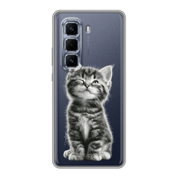 Силиконовый чехол на Infinix Hot 50 Pro Plus с принтом Котенок
