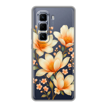Силиконовый чехол на Infinix Hot 50 Pro Plus с принтом Цветы