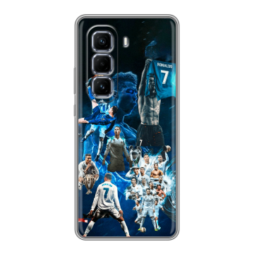Силиконовый чехол на Infinix Hot 50 Pro Plus с принтом Реал Роналдо Силиконовый чехол на Infinix Hot 50 Pro Plus с принтом Реал Роналдо