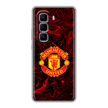 Силиконовый чехол на Infinix Hot 50 Pro Plus с принтом Manchester United