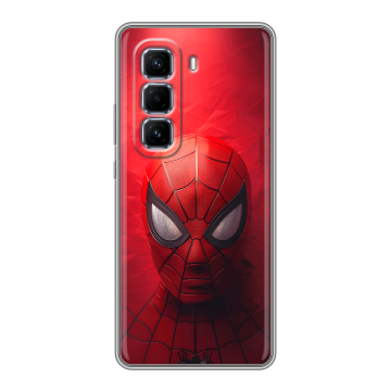 Силиконовый чехол на Infinix Hot 50 Pro Plus с принтом Spiderman Человек паук