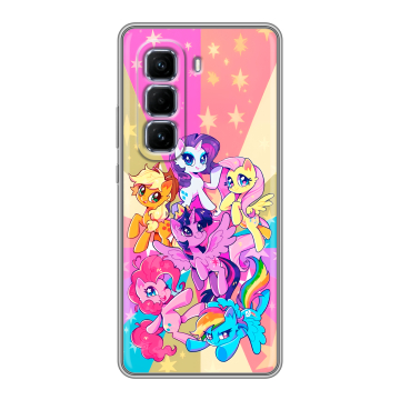 Силиконовый чехол на Infinix Hot 50 Pro Plus с принтом My little pony Дружба чудо