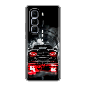 Силиконовый чехол на Infinix Hot 50 Pro Plus с принтом BMW БМВ Силиконовый чехол на Infinix Hot 50 Pro Plus с принтом BMW БМВ