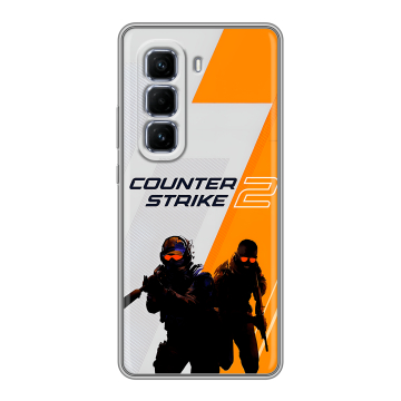 Силиконовый чехол на Infinix Hot 50 Pro Plus с принтом Counter Strike