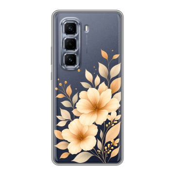 Силиконовый чехол на Infinix Hot 50 Pro Plus с принтом для девушки
