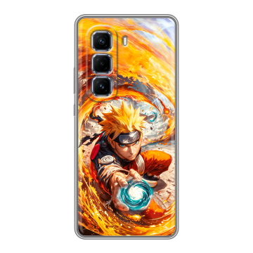 Силиконовый чехол на Infinix Hot 50 Pro Plus с принтом Аниме Наруто Naruto