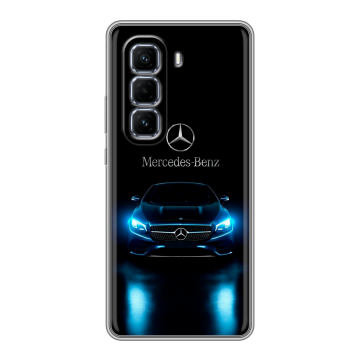 Силиконовый чехол на Infinix Hot 50 Pro Plus с принтом Mercedes Мерседес