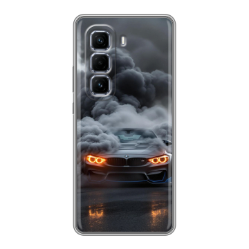 Силиконовый чехол на Infinix Hot 50 Pro Plus с принтом BMW БМВ Силиконовый чехол на Infinix Hot 50 Pro Plus с принтом BMW БМВ