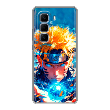 Силиконовый чехол на Infinix Hot 50 Pro Plus с принтом Аниме Наруто Naruto