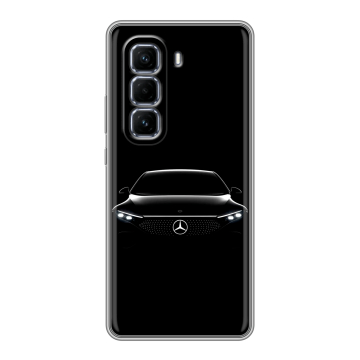 Силиконовый чехол на Infinix Hot 50 Pro Plus с принтом Mercedes Мерседес