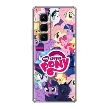 Силиконовый чехол на Infinix Hot 50 Pro Plus с принтом My little pony Дружба чудо