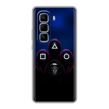 Силиконовый чехол на Infinix Hot 50 Pro Plus с принтом Игра Кальмара