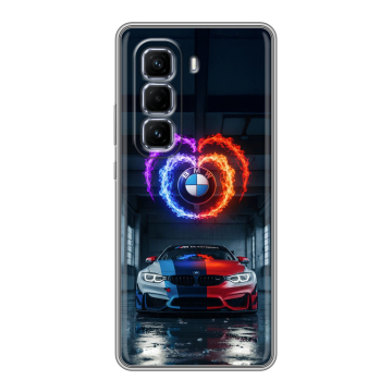 Силиконовый чехол на Infinix Hot 50 Pro Plus с принтом BMW БМВ