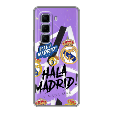 Силиконовый чехол на Infinix Hot 50 Pro Plus с принтом Real Madrid Реал Мадрид
