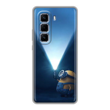 Силиконовый чехол на Infinix Hot 50 Pro Plus с принтом Миньоны