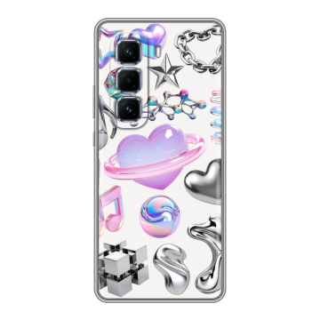 Силиконовый чехол на Infinix Hot 50 Pro Plus с принтом Y2K