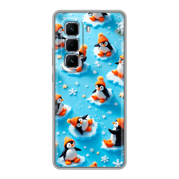 Силиконовый чехол на Infinix Hot 50 Pro Plus с принтом Новый год