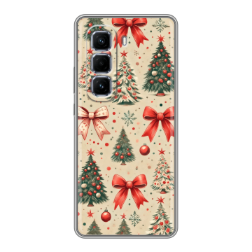 Силиконовый чехол на Infinix Hot 50 Pro Plus с принтом Новый год