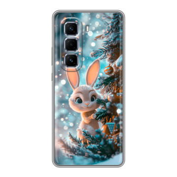 Силиконовый чехол на Infinix Hot 50 Pro Plus с принтом Новый год