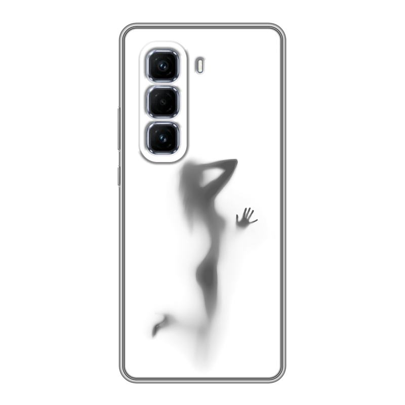 Силиконовый чехол на Infinix Hot 50 Pro Plus с принтом Силуэт Силиконовый чехол на Infinix Hot 50 Pro Plus с принтом Силуэт