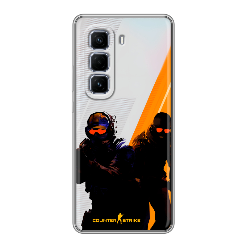 Силиконовый чехол на Infinix Hot 50 Pro Plus с принтом Контер страйк Counter strike Силиконовый чехол на Infinix Hot 50 Pro Plus с принтом Контер страйк Counter strike