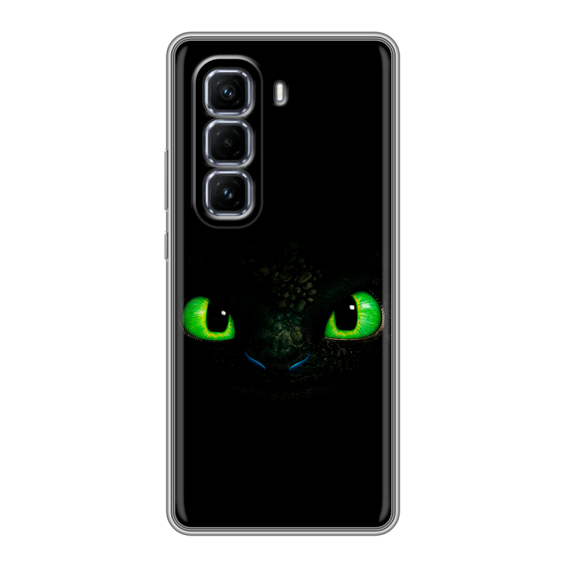 Силиконовый чехол на Infinix Hot 50 Pro Plus с принтом Как приручить дракона Силиконовый чехол на Infinix Hot 50 Pro Plus с принтом Как приручить дракона