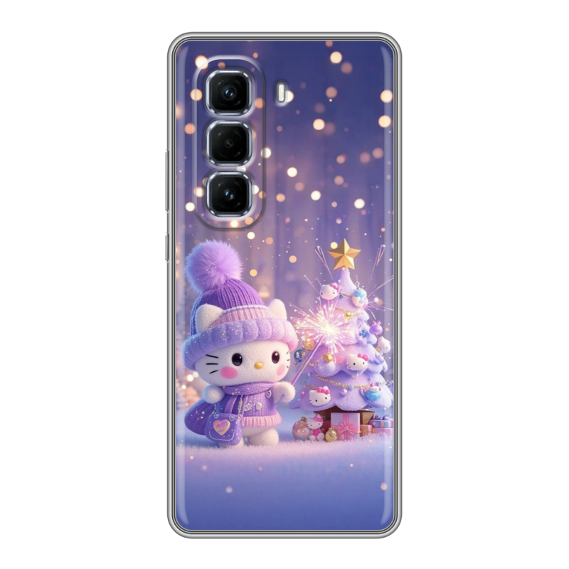 Силиконовый чехол на Infinix Hot 50 Pro Plus с принтом Новый год Силиконовый чехол на Infinix Hot 50 Pro Plus с принтом Новый год