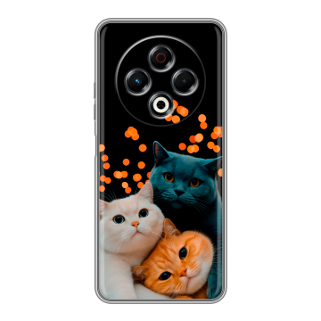 Силиконовый чехол на Tecno Spark 30 4G с принтом Кошки Силиконовый чехол на Tecno Spark 30 4G с принтом Кошки