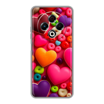Силиконовый чехол на Tecno Spark 30 4G с принтом Сердечки Силиконовый чехол на Tecno Spark 30 4G с принтом Сердечки