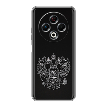 Силиконовый чехол на Tecno Spark 30 4G с принтом Герб России Силиконовый чехол на Tecno Spark 30 4G с принтом Герб России
