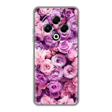 Силиконовый чехол на Tecno Spark 30 4G с принтом лавандовые розы