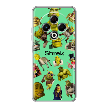 Силиконовый чехол на Tecno Spark 30 4G с принтом Шрек Shrek