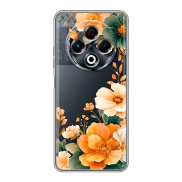 Силиконовый чехол на Tecno Spark 30 4G с принтом Цветы принт
