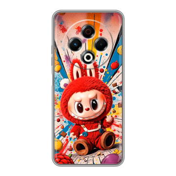 Силиконовый чехол на Tecno Spark 30 4G с принтом Labubu Лабубу
