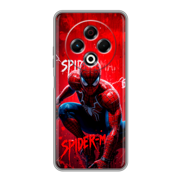 Силиконовый чехол на Tecno Spark 30 4G с принтом Spiderman Человек паук