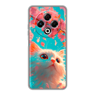 Силиконовый чехол на Tecno Spark 30 4G с принтом Красивый кот