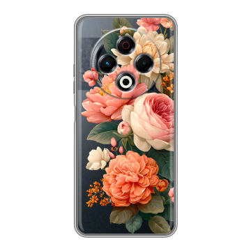 Силиконовый чехол на Tecno Spark 30 4G с принтом цветы