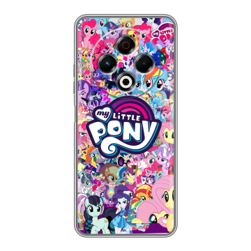 Силиконовый чехол на Tecno Spark 30 4G с принтом My little pony Дружба чудо