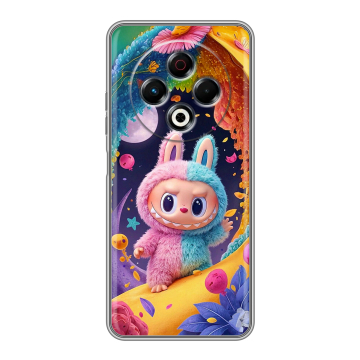 Силиконовый чехол на Tecno Spark 30 4G с принтом Labubu Лабубу Силиконовый чехол на Tecno Spark 30 4G с принтом Labubu Лабубу