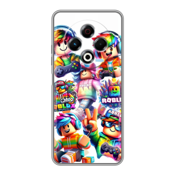 Силиконовый чехол на Tecno Spark 30 4G с принтом Roblox Роблокс Силиконовый чехол на Tecno Spark 30 4G с принтом Roblox Роблокс