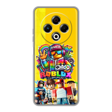 Силиконовый чехол на Tecno Spark 30 4G с принтом Roblox Роблокс
