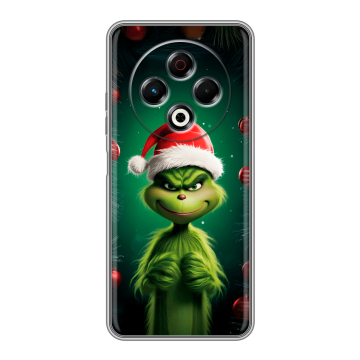 Силиконовый чехол на Tecno Spark 30 4G с принтом Гринч Новый год Рождество