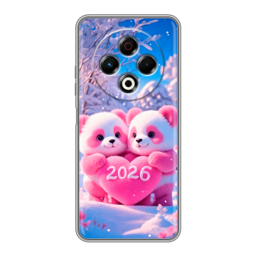 Силиконовый чехол на Tecno Spark 30 4G с принтом Новый год
