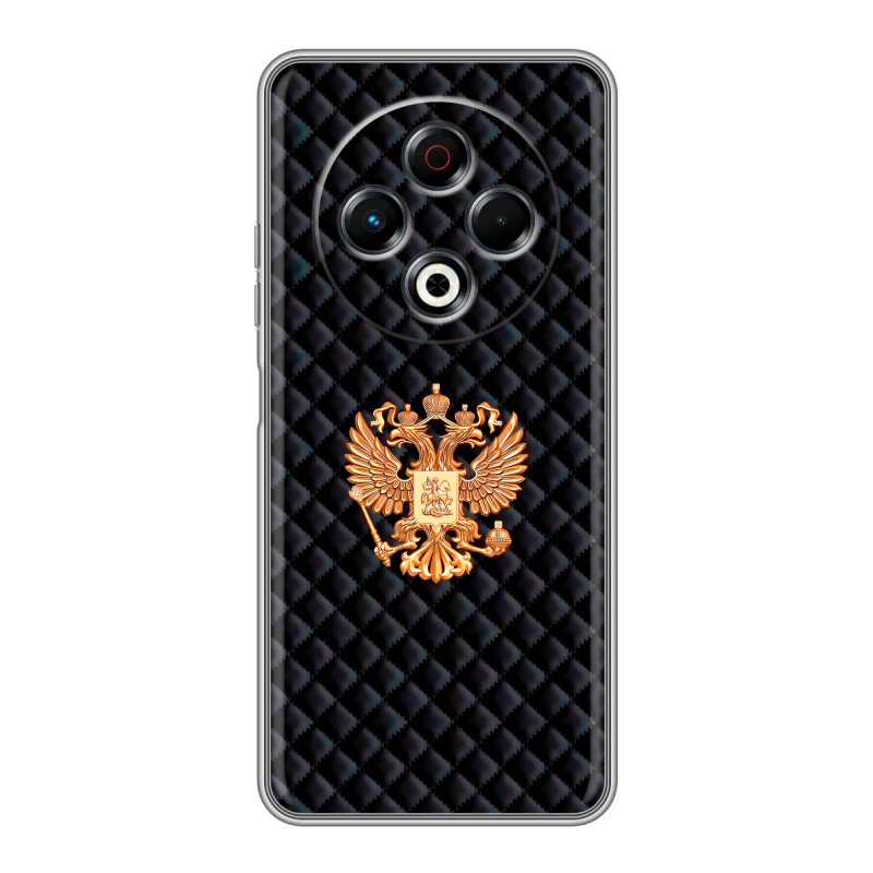 Силиконовый чехол на Tecno Spark 30 4G с принтом Герб России принт Силиконовый чехол на Tecno Spark 30 4G с принтом Герб России принт