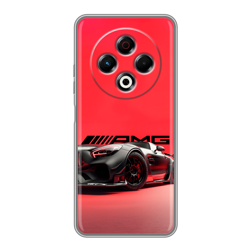 Силиконовый чехол на Tecno Spark 30 4G с принтом Мерседес Mercedes AMG Силиконовый чехол на Tecno Spark 30 4G с принтом Мерседес Mercedes AMG