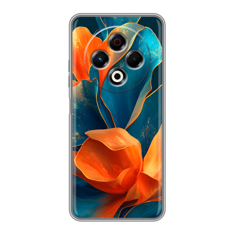 Силиконовый чехол на Tecno Spark 30 4G с принтом Цветы Силиконовый чехол на Tecno Spark 30 4G с принтом Цветы