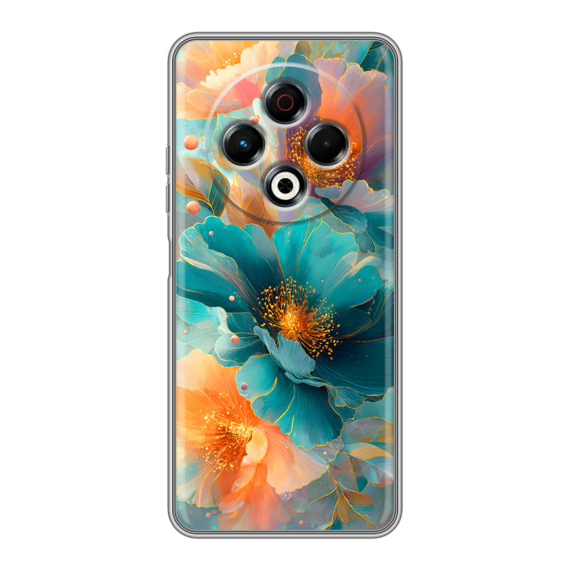 Силиконовый чехол на Tecno Spark 30 4G с принтом Цветы Силиконовый чехол на Tecno Spark 30 4G с принтом Цветы